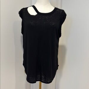 Chaser Black Women's Top with Unique Cutout